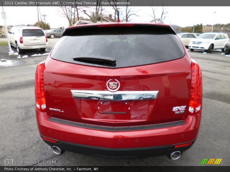Crystal Red Tintcoat / Shale/Brownstone 2013 Cadillac SRX Premium AWD