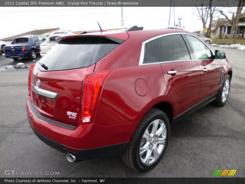 Crystal Red Tintcoat / Shale/Brownstone 2013 Cadillac SRX Premium AWD