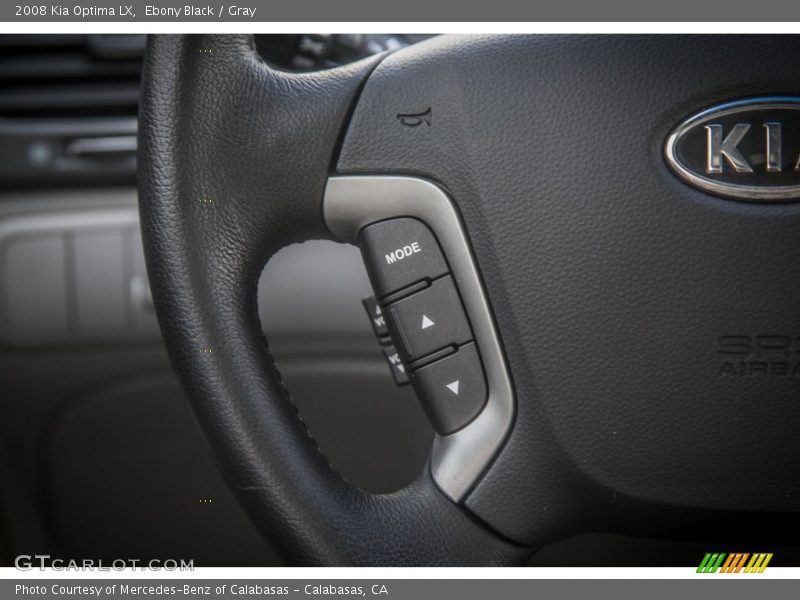 Ebony Black / Gray 2008 Kia Optima LX
