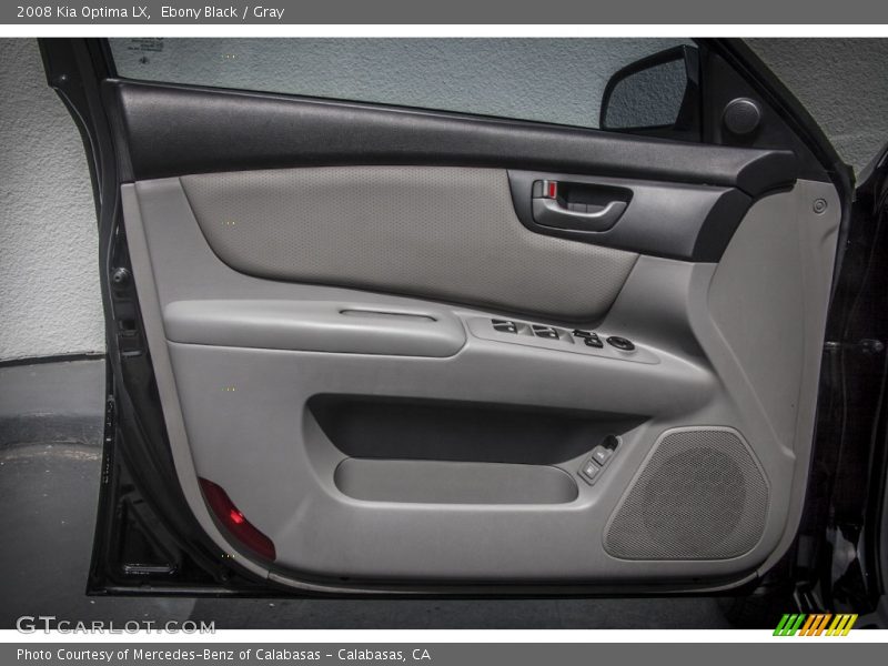 Ebony Black / Gray 2008 Kia Optima LX
