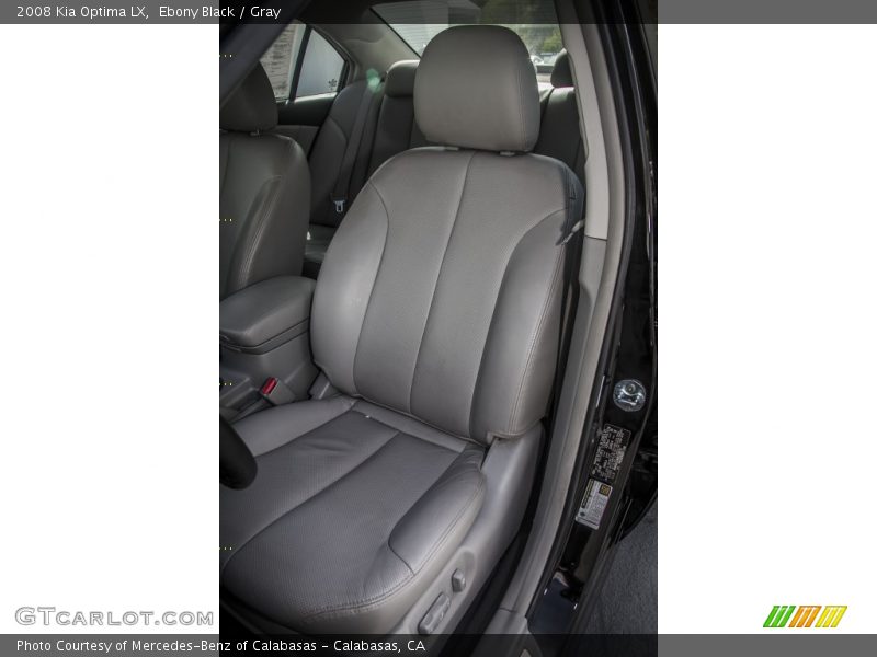 Ebony Black / Gray 2008 Kia Optima LX