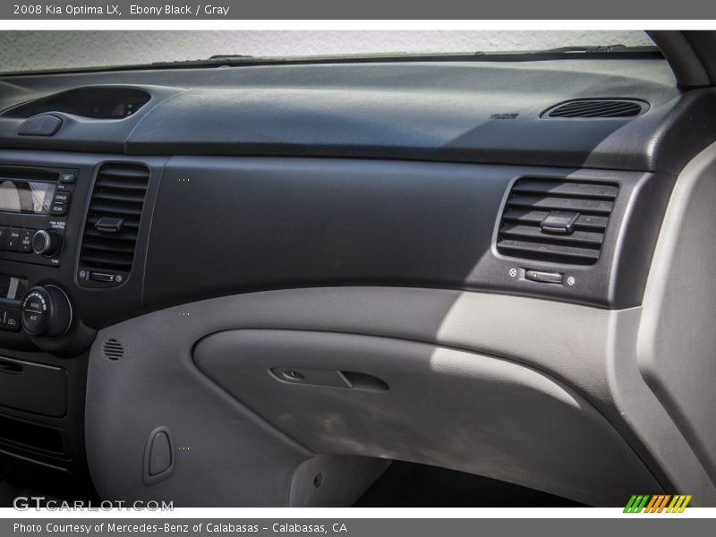 Ebony Black / Gray 2008 Kia Optima LX