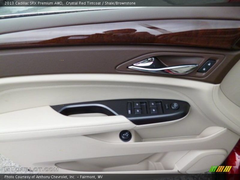 Crystal Red Tintcoat / Shale/Brownstone 2013 Cadillac SRX Premium AWD