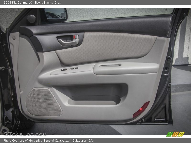 Ebony Black / Gray 2008 Kia Optima LX