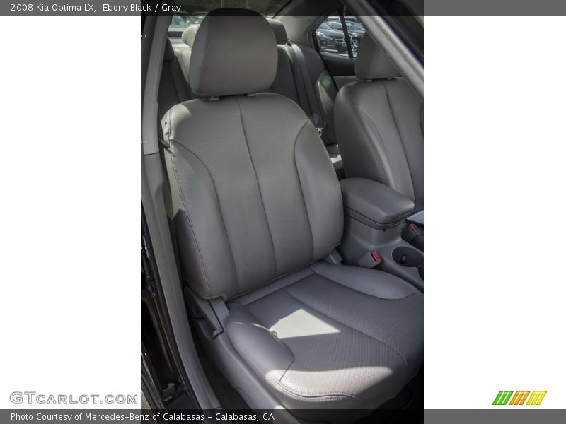 Ebony Black / Gray 2008 Kia Optima LX