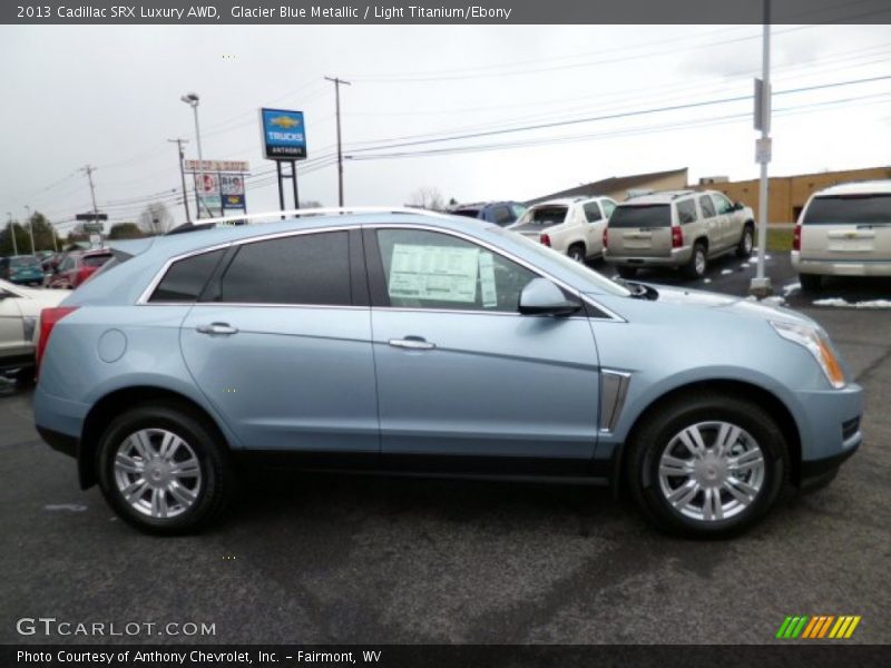 Glacier Blue Metallic / Light Titanium/Ebony 2013 Cadillac SRX Luxury AWD