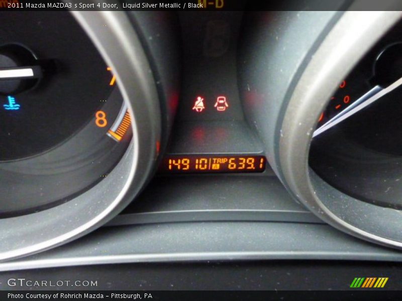 Liquid Silver Metallic / Black 2011 Mazda MAZDA3 s Sport 4 Door