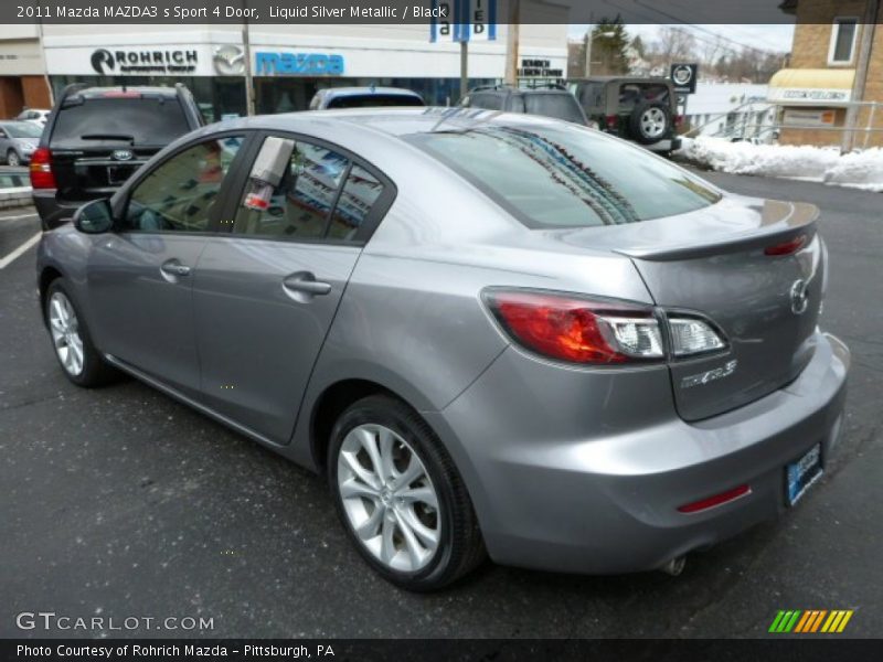 Liquid Silver Metallic / Black 2011 Mazda MAZDA3 s Sport 4 Door