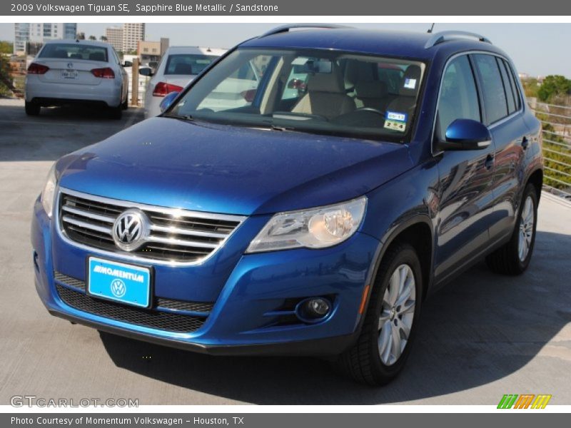 Sapphire Blue Metallic / Sandstone 2009 Volkswagen Tiguan SE