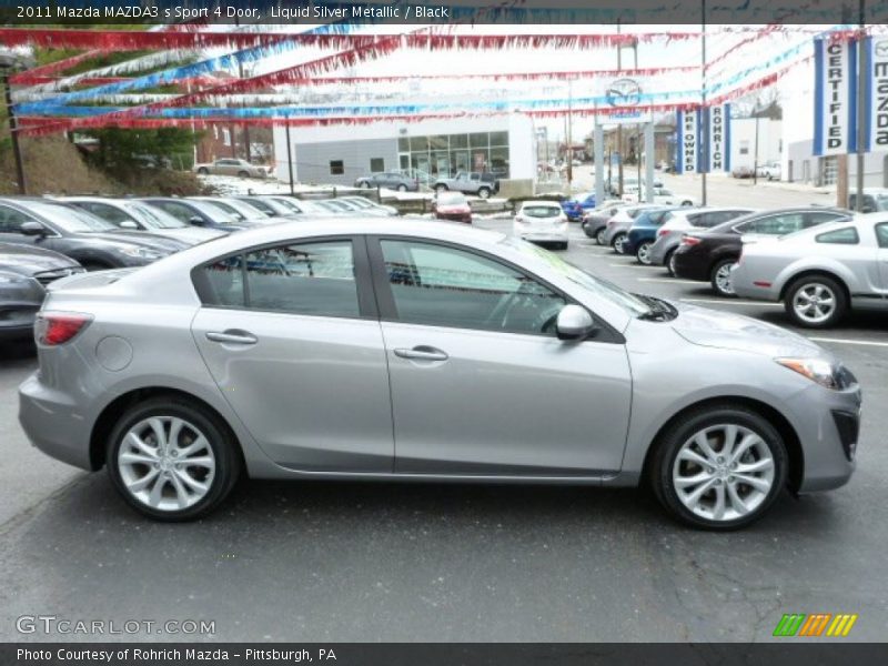 Liquid Silver Metallic / Black 2011 Mazda MAZDA3 s Sport 4 Door
