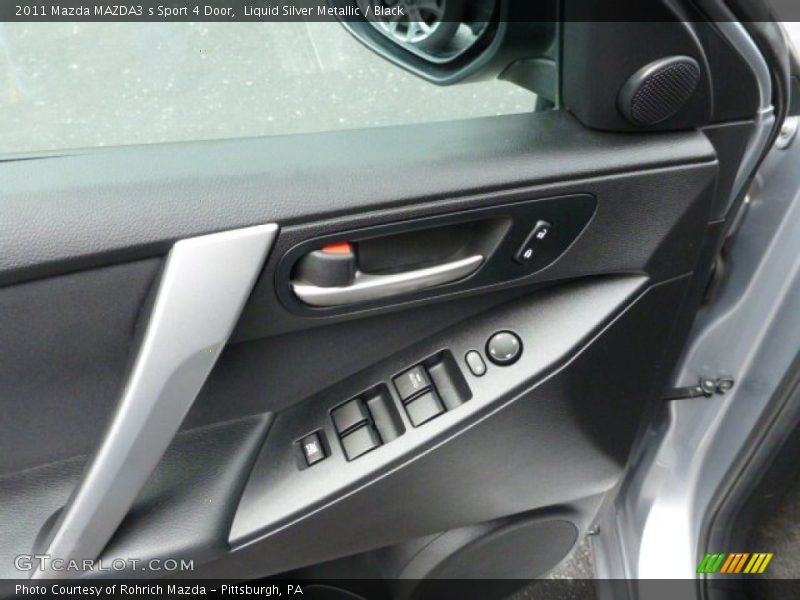Liquid Silver Metallic / Black 2011 Mazda MAZDA3 s Sport 4 Door