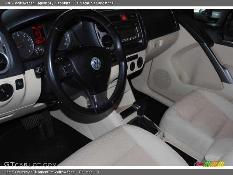 Sapphire Blue Metallic / Sandstone 2009 Volkswagen Tiguan SE
