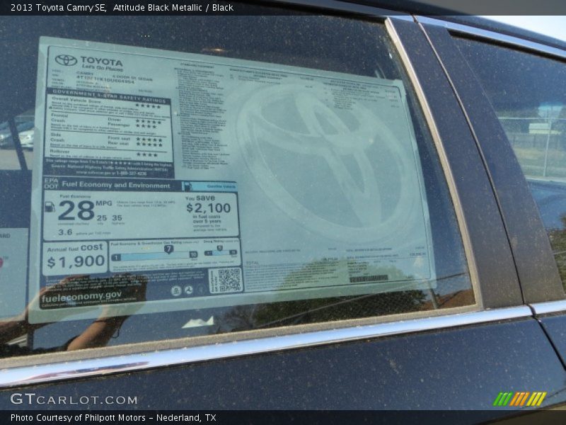 Attitude Black Metallic / Black 2013 Toyota Camry SE