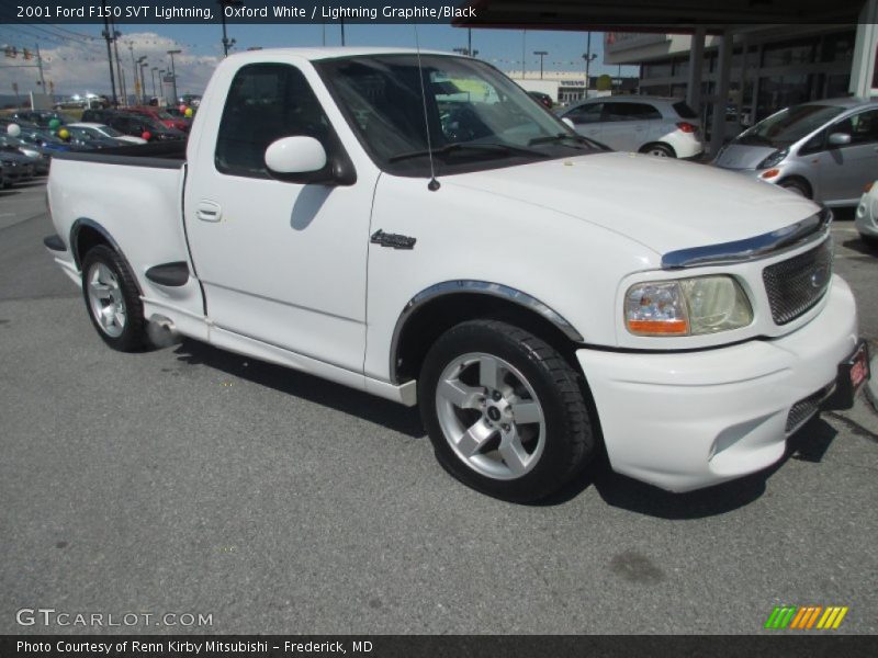 Oxford White / Lightning Graphite/Black 2001 Ford F150 SVT Lightning