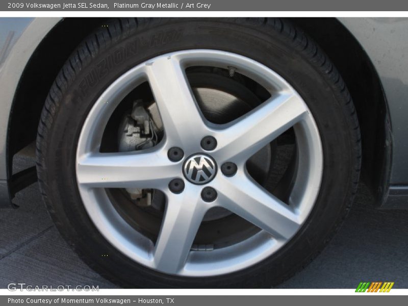 Platinum Gray Metallic / Art Grey 2009 Volkswagen Jetta SEL Sedan