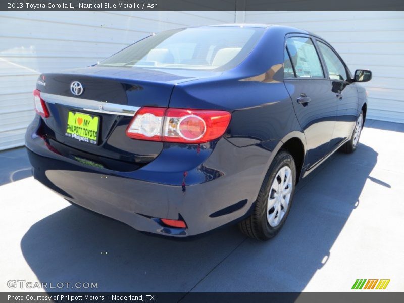 Nautical Blue Metallic / Ash 2013 Toyota Corolla L