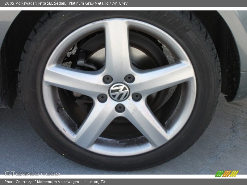 Platinum Gray Metallic / Art Grey 2009 Volkswagen Jetta SEL Sedan