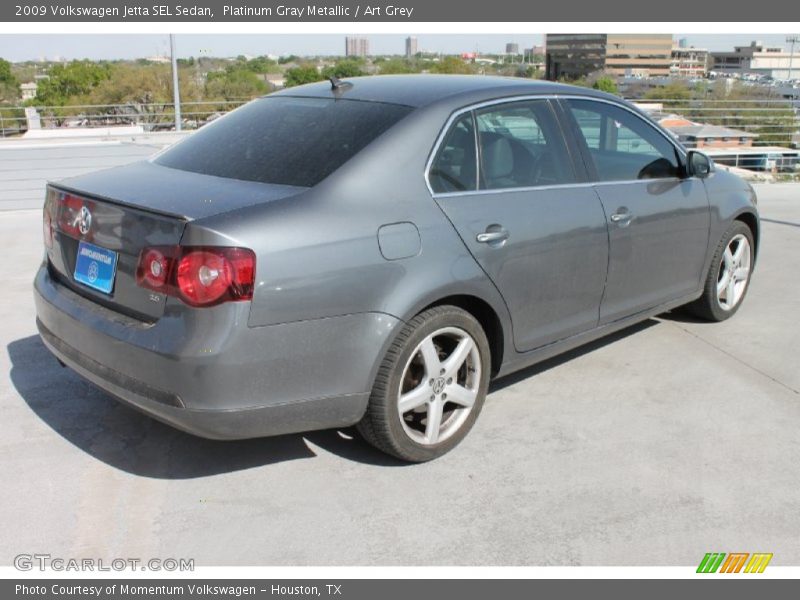 Platinum Gray Metallic / Art Grey 2009 Volkswagen Jetta SEL Sedan
