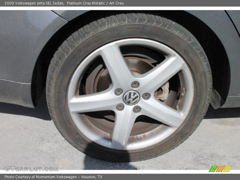 Platinum Gray Metallic / Art Grey 2009 Volkswagen Jetta SEL Sedan