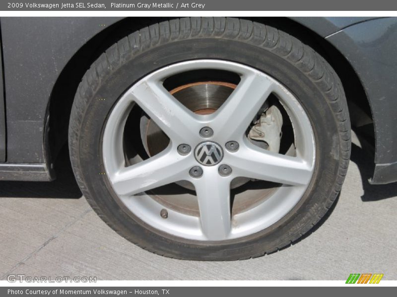 Platinum Gray Metallic / Art Grey 2009 Volkswagen Jetta SEL Sedan