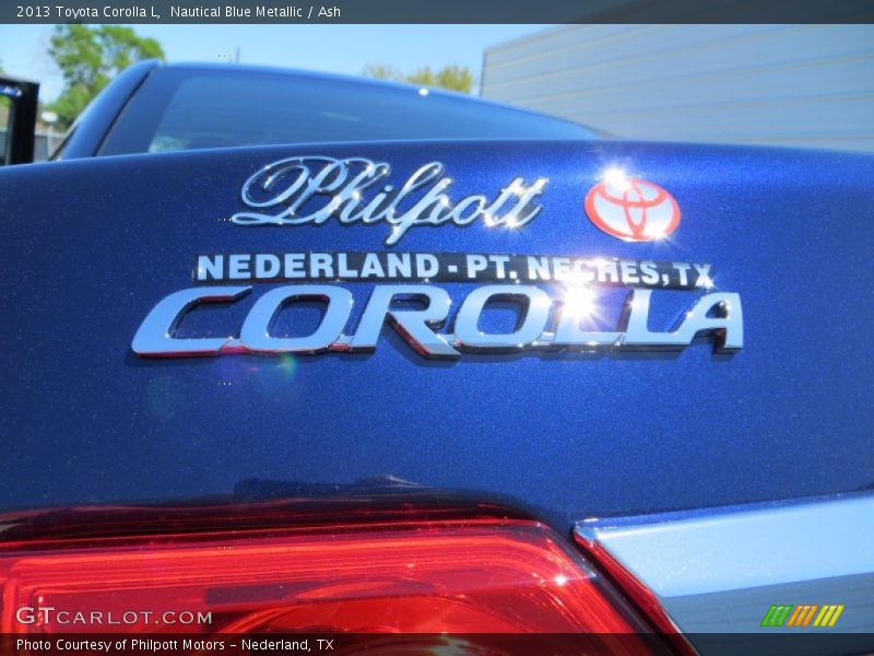 Nautical Blue Metallic / Ash 2013 Toyota Corolla L