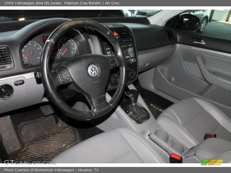 Platinum Gray Metallic / Art Grey 2009 Volkswagen Jetta SEL Sedan