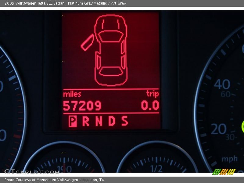 Platinum Gray Metallic / Art Grey 2009 Volkswagen Jetta SEL Sedan