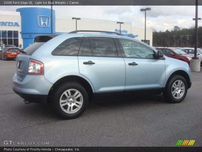 Light Ice Blue Metallic / Camel 2008 Ford Edge SE