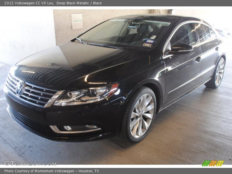 Deep Black Metallic / Black 2013 Volkswagen CC V6 Lux