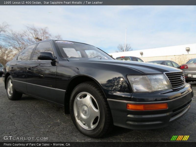 Star Sapphire Pearl Metallic / Tan Leather 1995 Lexus LS 400 Sedan