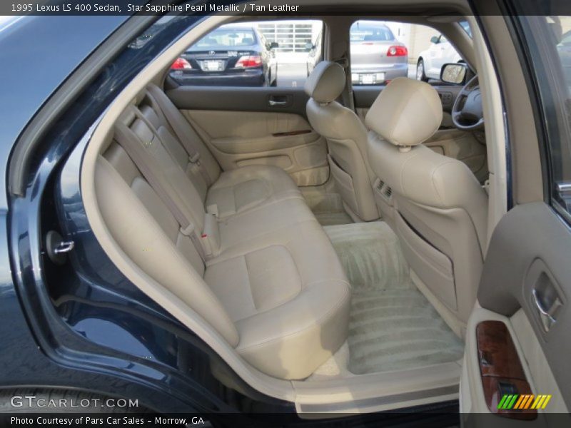 Rear Seat of 1995 LS 400 Sedan
