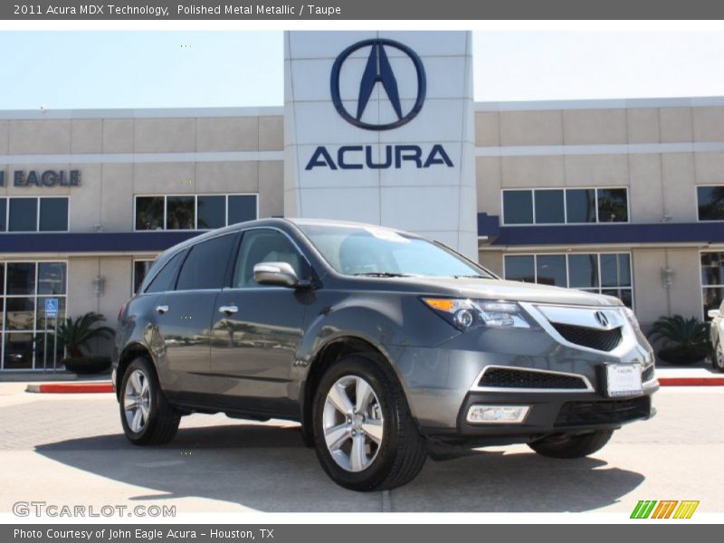 Polished Metal Metallic / Taupe 2011 Acura MDX Technology