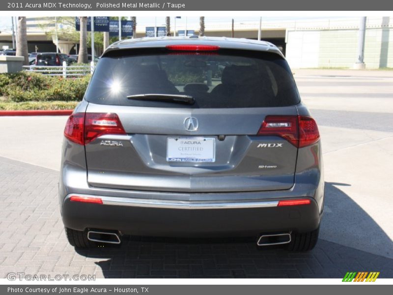 Polished Metal Metallic / Taupe 2011 Acura MDX Technology