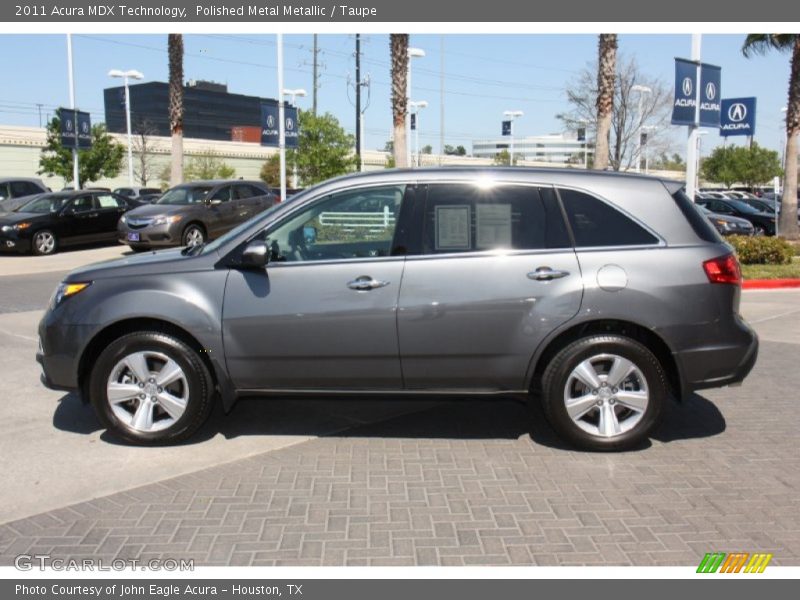 Polished Metal Metallic / Taupe 2011 Acura MDX Technology