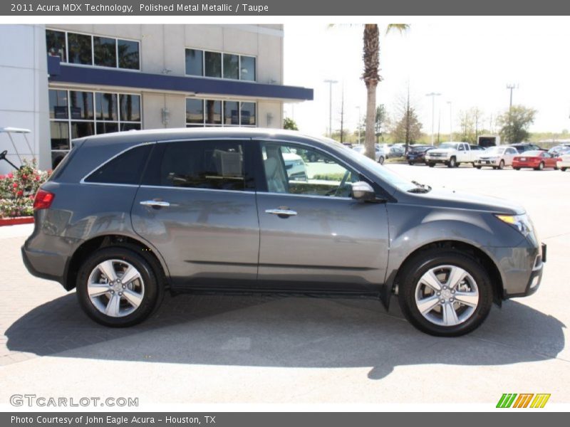 Polished Metal Metallic / Taupe 2011 Acura MDX Technology