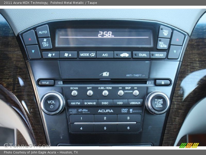 Polished Metal Metallic / Taupe 2011 Acura MDX Technology