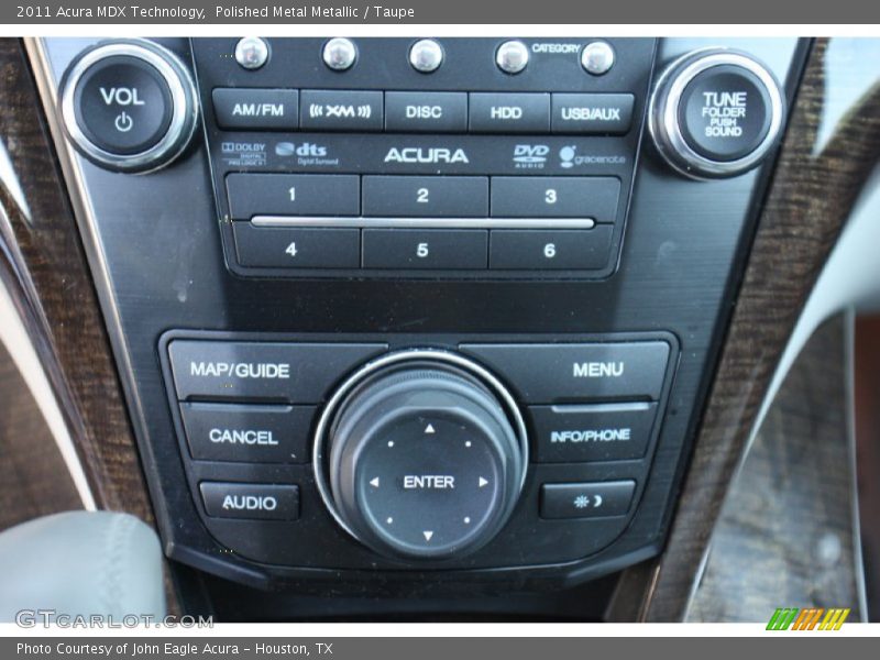 Polished Metal Metallic / Taupe 2011 Acura MDX Technology
