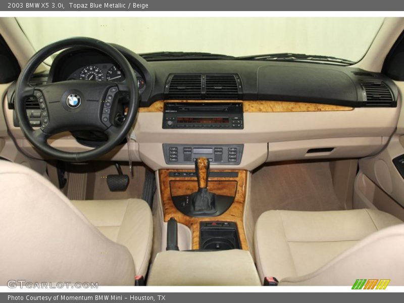 Topaz Blue Metallic / Beige 2003 BMW X5 3.0i