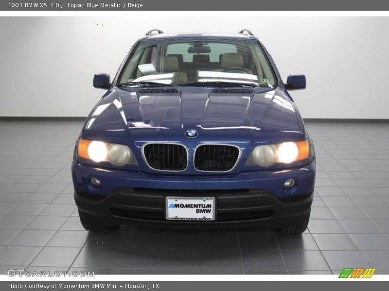 Topaz Blue Metallic / Beige 2003 BMW X5 3.0i