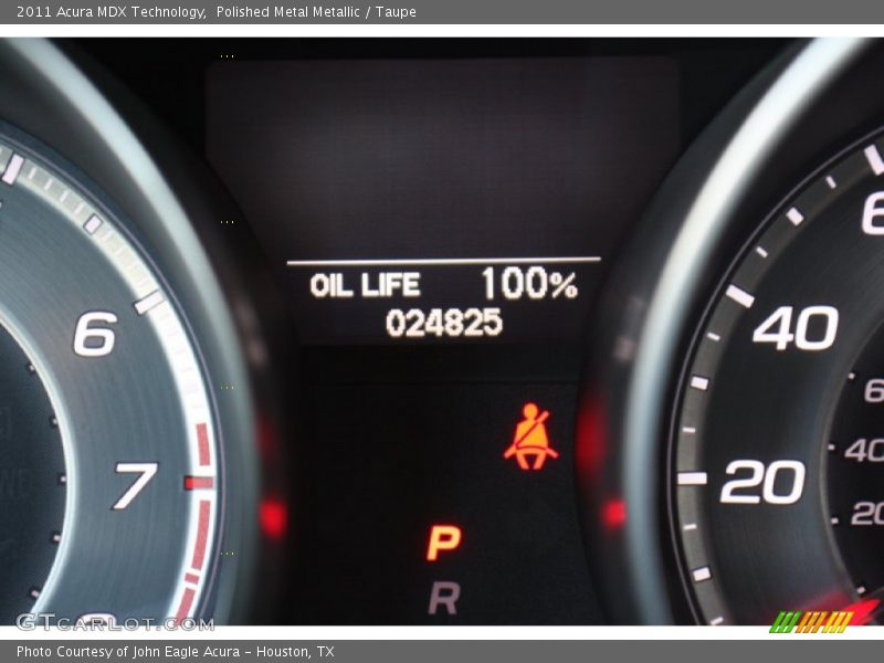 Polished Metal Metallic / Taupe 2011 Acura MDX Technology