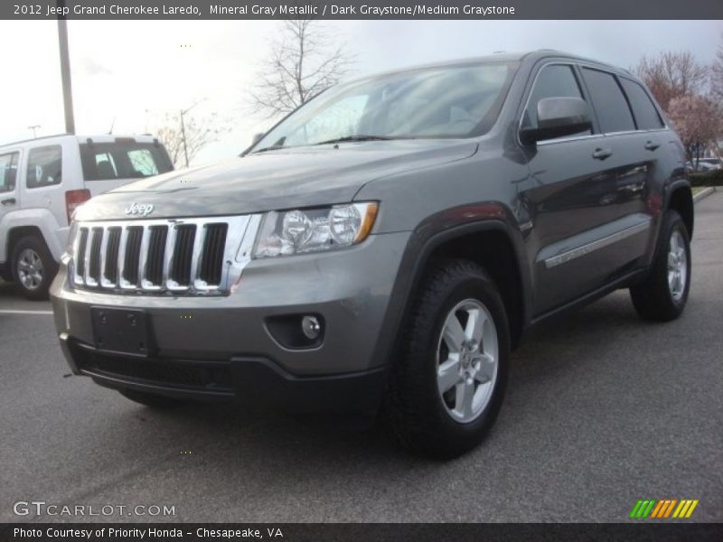 Mineral Gray Metallic / Dark Graystone/Medium Graystone 2012 Jeep Grand Cherokee Laredo