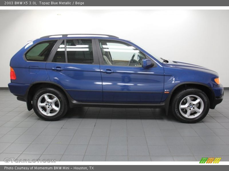 Topaz Blue Metallic / Beige 2003 BMW X5 3.0i