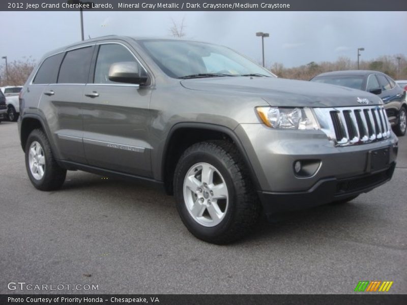 Mineral Gray Metallic / Dark Graystone/Medium Graystone 2012 Jeep Grand Cherokee Laredo