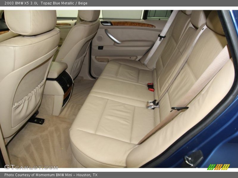 Topaz Blue Metallic / Beige 2003 BMW X5 3.0i