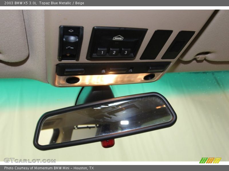 Topaz Blue Metallic / Beige 2003 BMW X5 3.0i