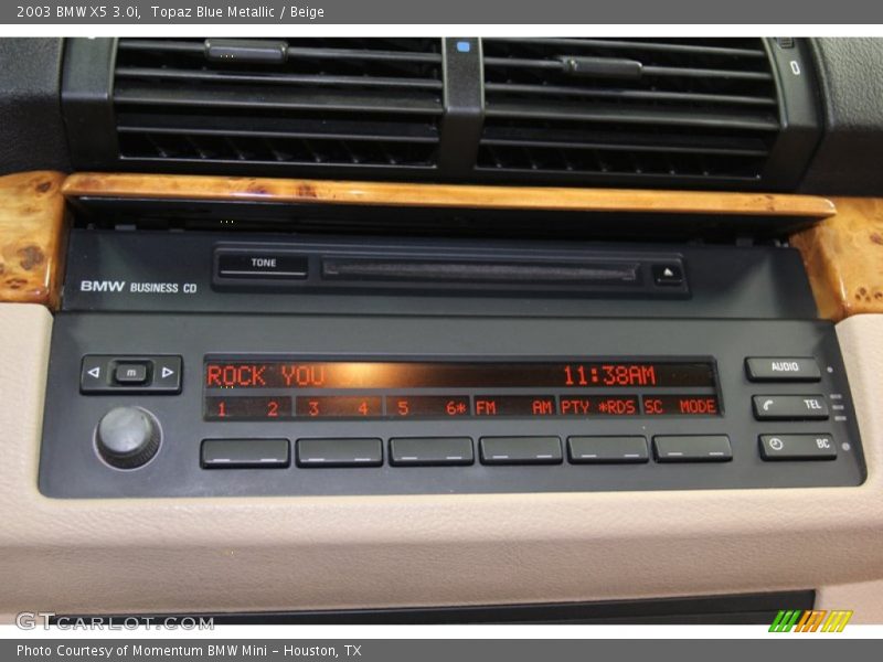 Topaz Blue Metallic / Beige 2003 BMW X5 3.0i