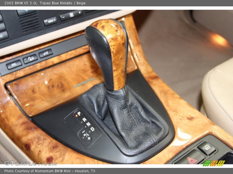 Topaz Blue Metallic / Beige 2003 BMW X5 3.0i