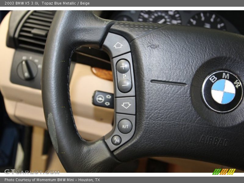 Topaz Blue Metallic / Beige 2003 BMW X5 3.0i