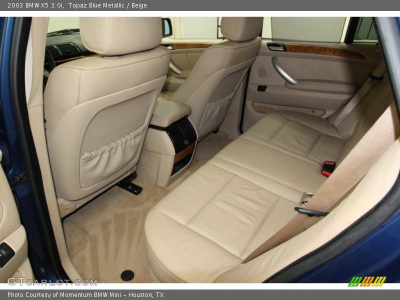 Topaz Blue Metallic / Beige 2003 BMW X5 3.0i
