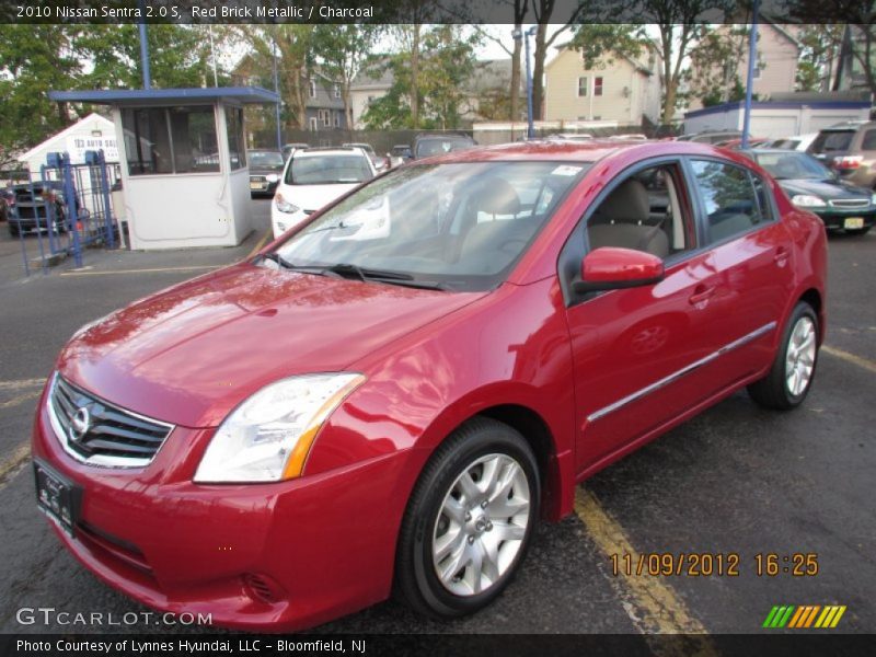 Red Brick Metallic / Charcoal 2010 Nissan Sentra 2.0 S